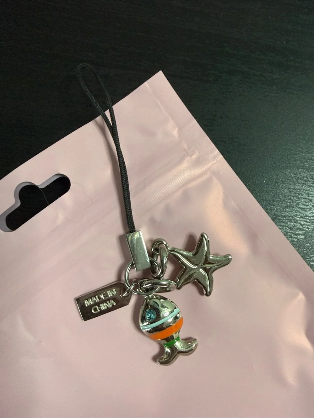 Coach RARE Blue Ocean Charm PhoneStrap